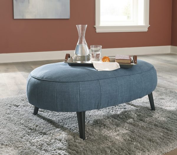 HOLLYANN OVERSIZED ACCENT OTTOMAN Blue