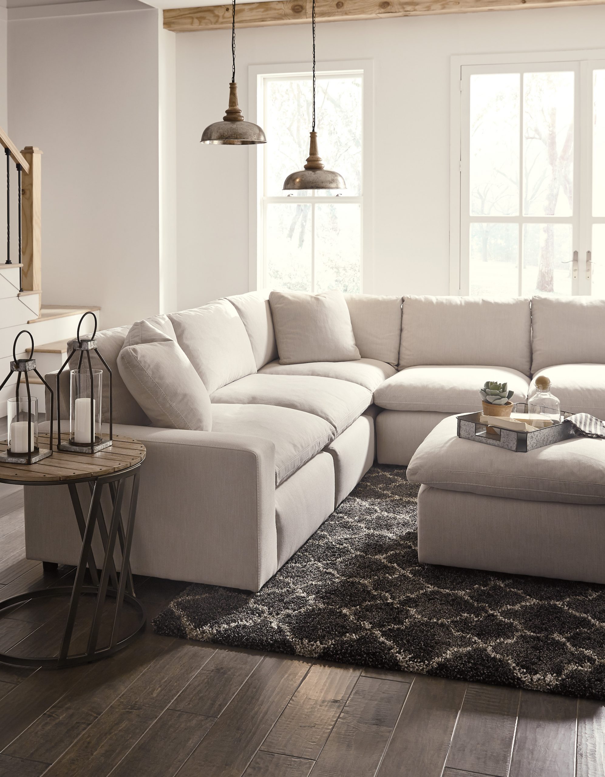 Savesto ivory laf corner chair sectional store