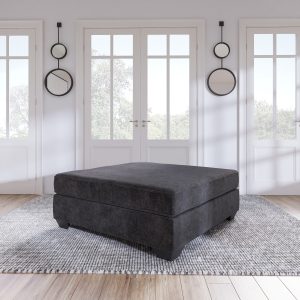 LAVERNETT ACCENT OTTOMAN Charcoal