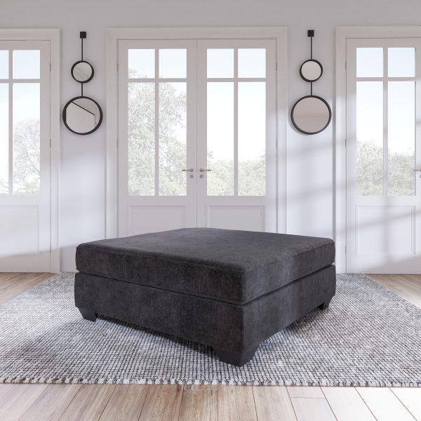LAVERNETT ACCENT OTTOMAN Charcoal