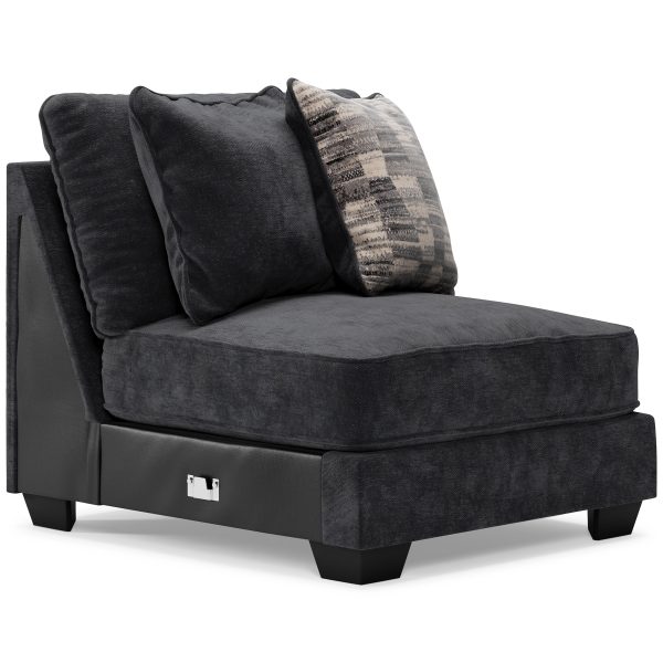 LAVERNETT ARMLESS CHAIR Charcoal