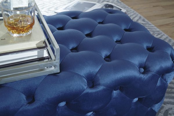 LISTER ACCENT OTTOMAN Navy - Image 2