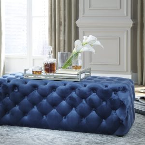 LISTER ACCENT OTTOMAN Navy