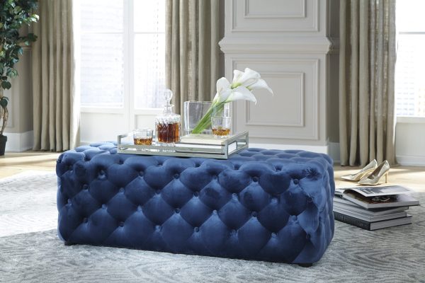 LISTER ACCENT OTTOMAN Navy