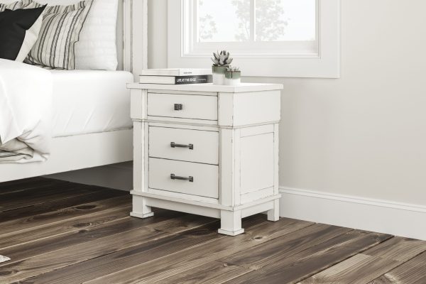 JENNILY THREE DRAWER NIGHT STAND