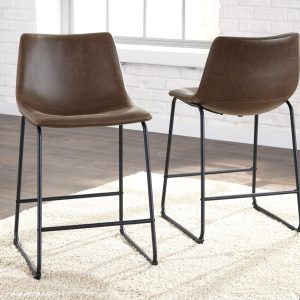 CENTIAR UPHOLSTERED BARSTOOL Brown