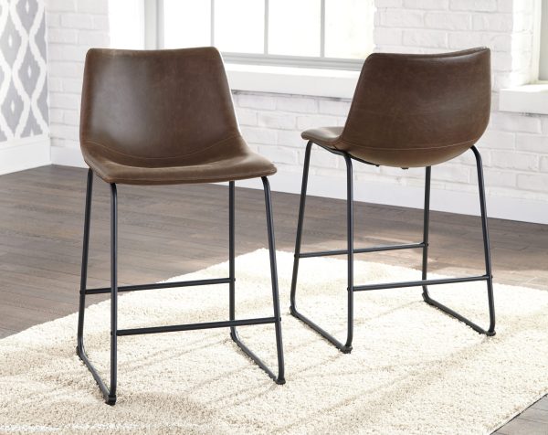 CENTIAR UPHOLSTERED BARSTOOL Brown