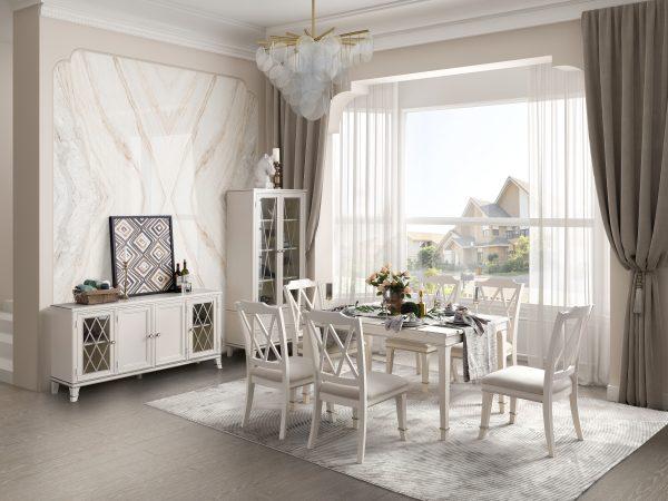 CORRIS DINING SIDE CHAIRS White - Image 5