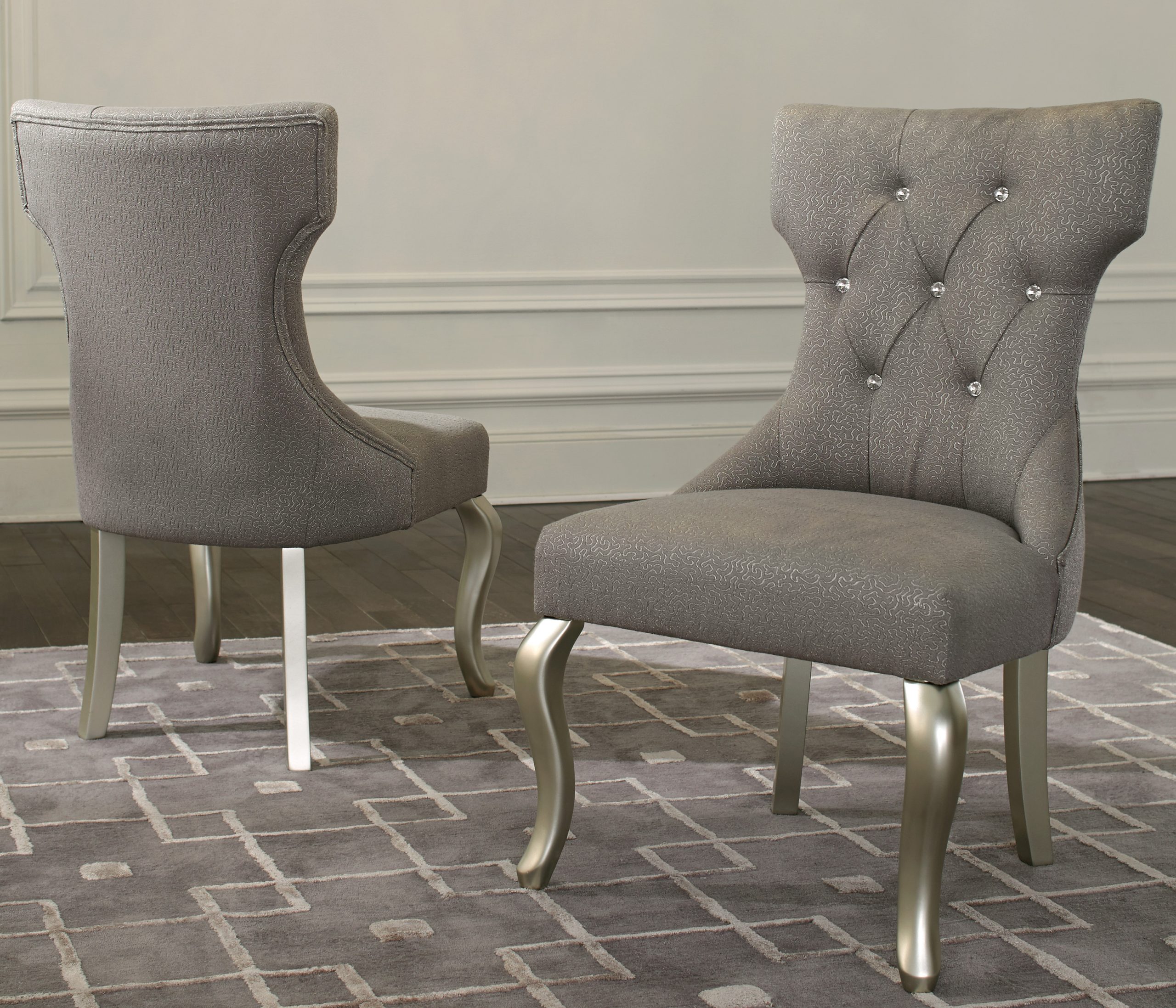 CORALAYNE DINING UPH SIDE CHAIR WITH STUTS