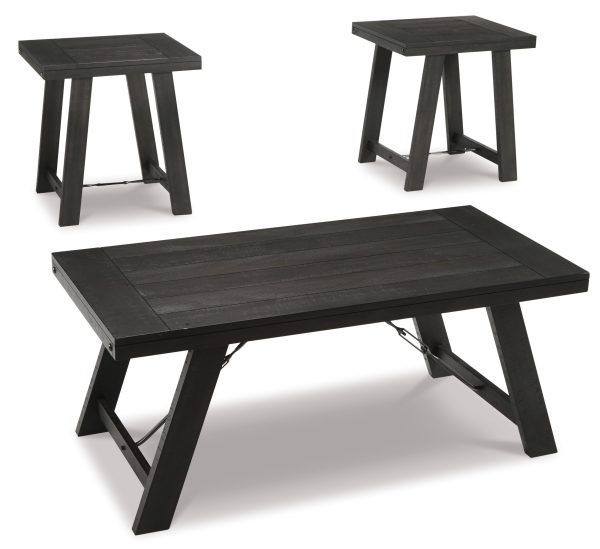 NOORBROOK OCC TABLE SET/3PCE Black/Pewter - Image 2