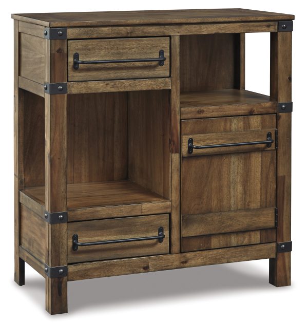 ROYBECK ACCENT CABINET L/Brown/Black - Image 2