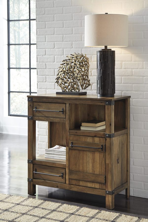 ROYBECK ACCENT CABINET L/Brown/Black