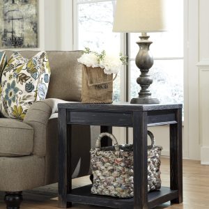 GAVELSTON  SQ END TABLE Black