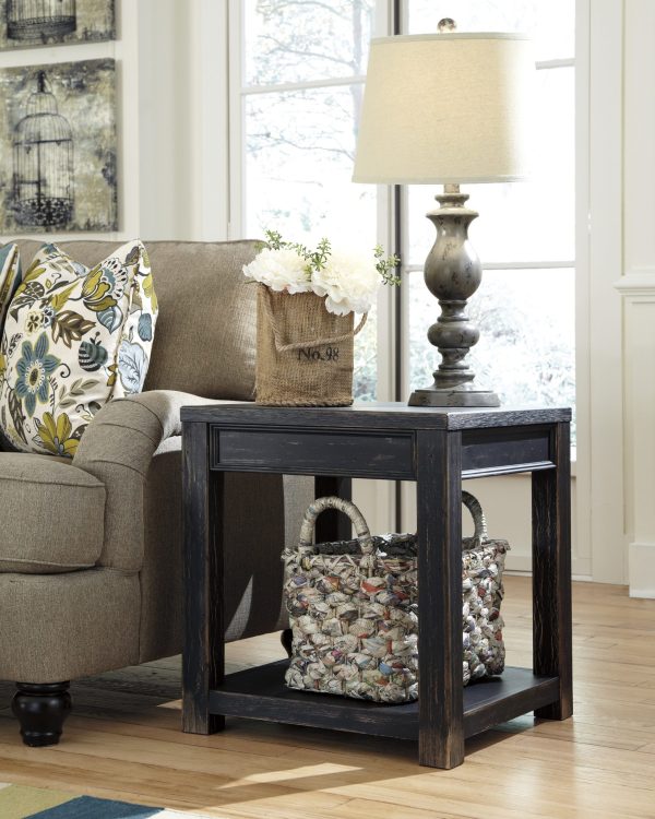 GAVELSTON  SQ END TABLE Black