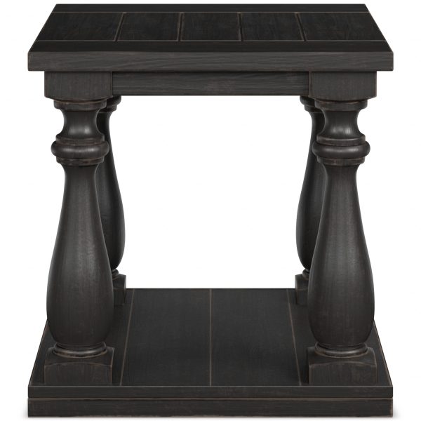 MALLACAR RECT END TBL Black - Image 5