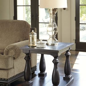 MALLACAR RECT END TBL Black