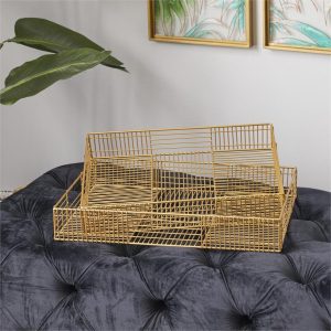 METAL TRAY SET/2