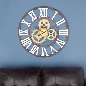 METAL WALL CLOCK 30"D