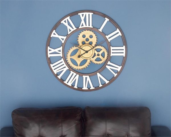 METAL WALL CLOCK 30"D