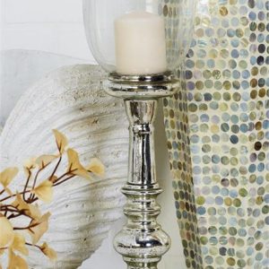 GLASS CANDLE HOLDER 7"X22"