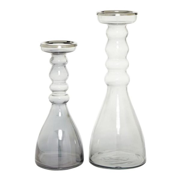 GLASS CANDLE HOLDER SET/2 11"X14" - Image 4