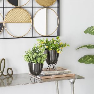 MTL PLANTER SET/24"X5"
