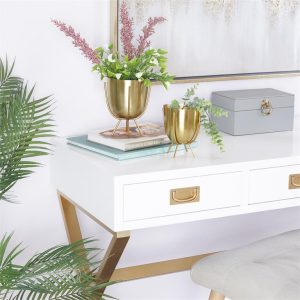 METAL PLANTER SET/2  6"X7"