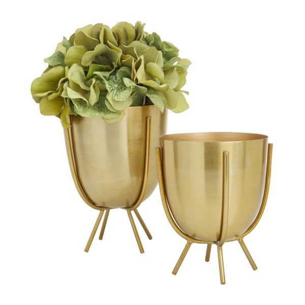 METAL PLANTER SET/2  6"X7" - Image 3