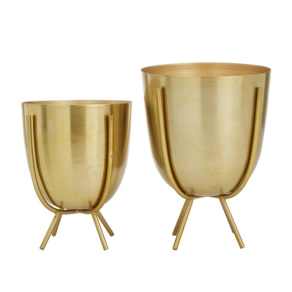 METAL PLANTER SET/2  6"X7" - Image 4