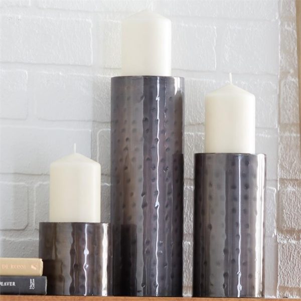 MTL CANDLE HOLDER SET/3