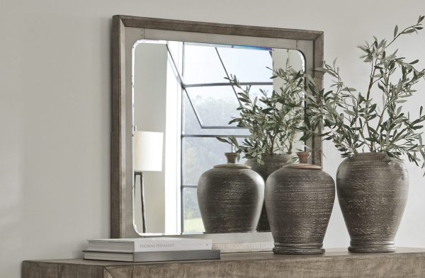 LANGFORD BEDROOM MIRROR Light Grey