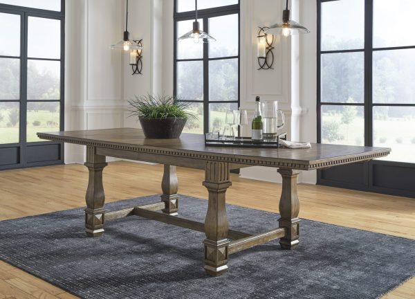 MARKENBURG RECT EXT DINING TABLE - Image 2