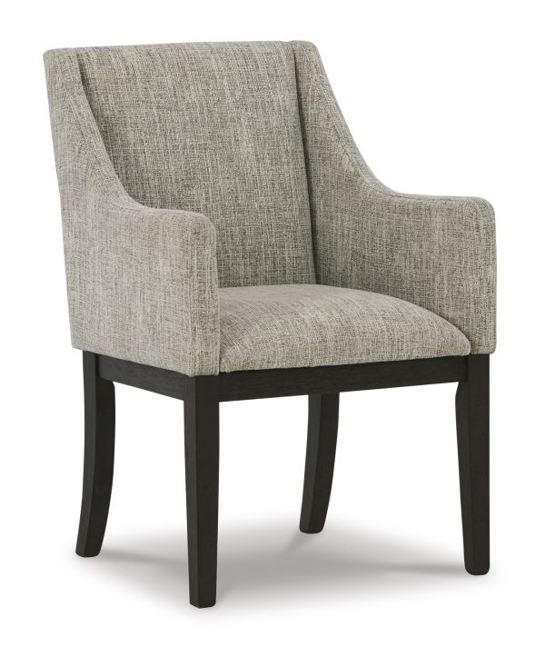BURKHAUS UPH DINING ARM CHAIR - Image 2