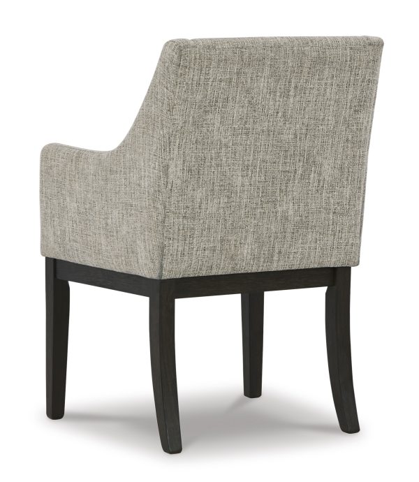 BURKHAUS UPH DINING ARM CHAIR - Image 7