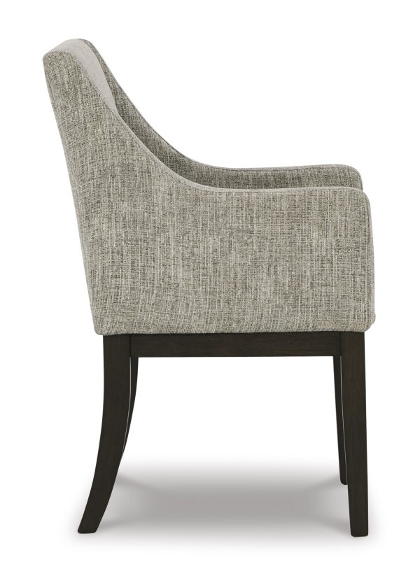 BURKHAUS UPH DINING ARM CHAIR - Image 5
