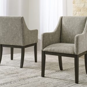 BURKHAUS UPH DINING ARM CHAIR