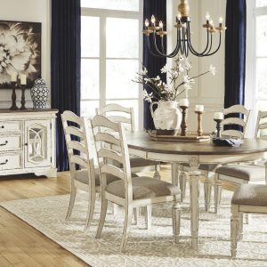 Realyn 7-Piece Oval Extendable Dining Set