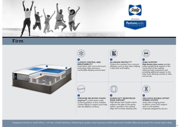 Sealy Posturepedic 152x200 Belgro Firm Mattress - Image 2