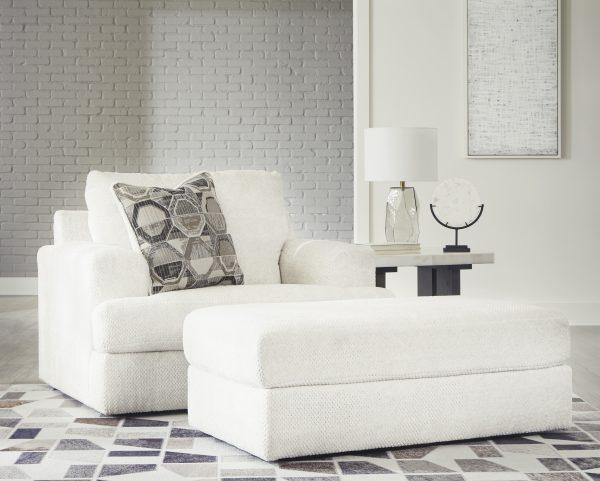 KARINNE OTTOMAN Linen - Image 2