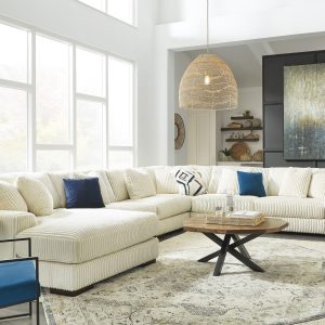 Lindyn 6-Piece Corner Lounge Set Ivory