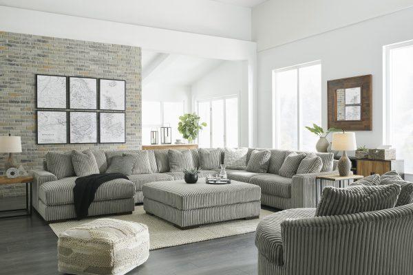 Lindyn 6-Piece Corner Lounge Set Fog - Image 8