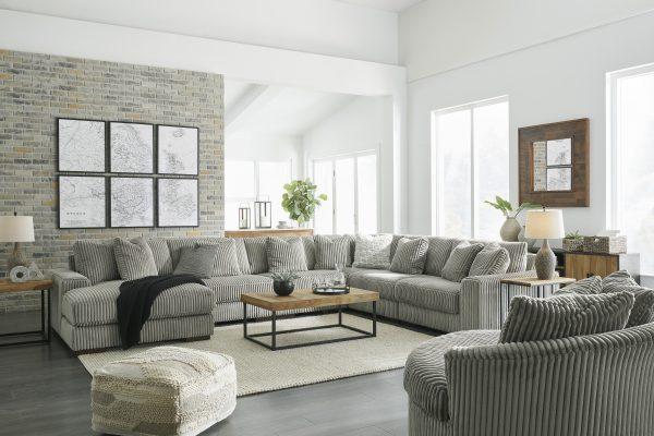 Lindyn 6-Piece Corner Lounge Set Fog - Image 10