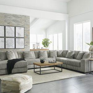 Lindyn 6-Piece Corner Lounge Set Fog