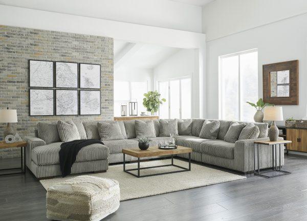 Lindyn 6-Piece Corner Lounge Set Fog