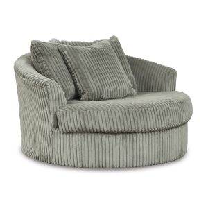 LINDYN OVER/S SWIVEL ACCENT CHAIR Fog