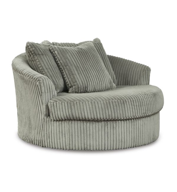 LINDYN OVER/S SWIVEL ACCENT CHAIR Fog