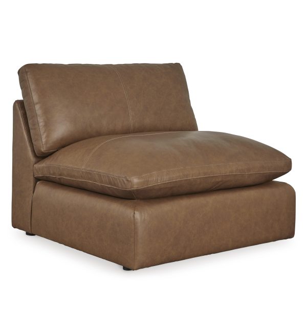 EMELIA ARMLESS CHAIR Caramel