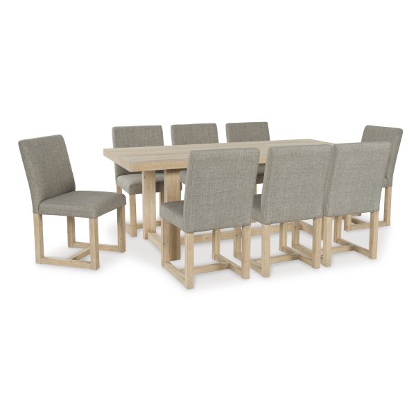 Yalinton 9-Piece Rectangular Dining Set