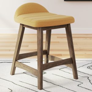 LYNCOTT UPH BARSTOOL Mustard