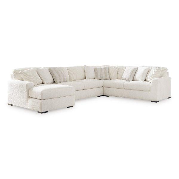 Chessington 4-Piece Corner Lounge Set with Armless Sofa (LAF Chaise) - Image 2